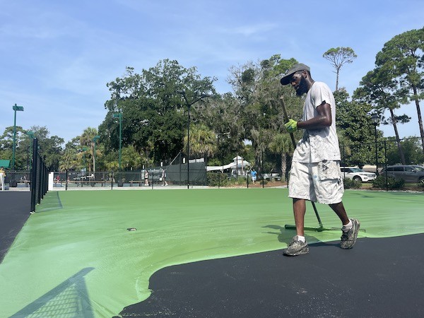 pickleball courts rebuild