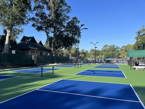 pickleball courts almost complete