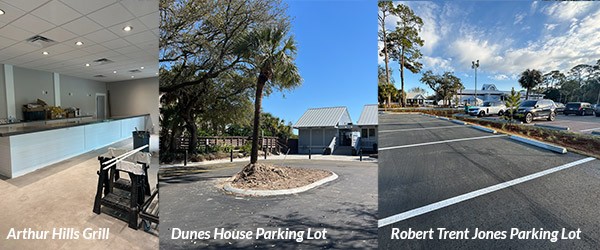 Arthur Hills Grill Dunes House Parking Lot and Robert Trent Jones Parking Lot