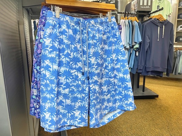 Peter Miller Clouds and Palms swim trunks