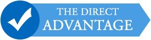 direct advantage logo with blue checkmark