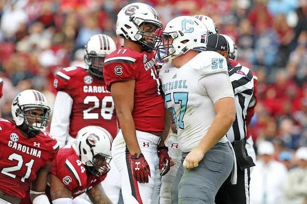 Kyle Weaver didn’t back down during the Citadel’s upset win over the University of South Carolina in 2015.