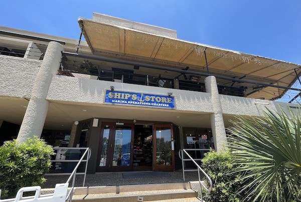Ship's Store exterior at the marina