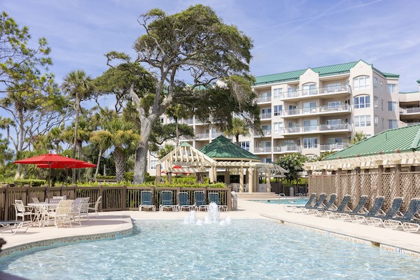 beach entry of resort pool at Windsor Court